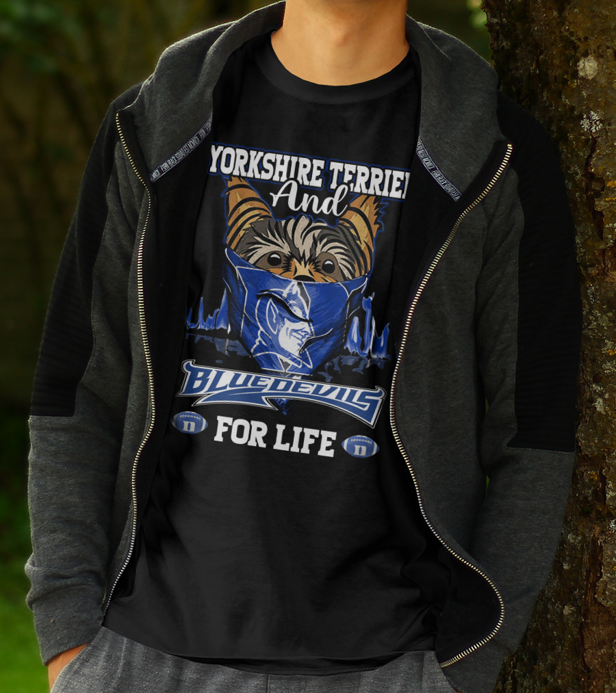 Yorkshire Terrier And Blue Devils For Life T-Shirt