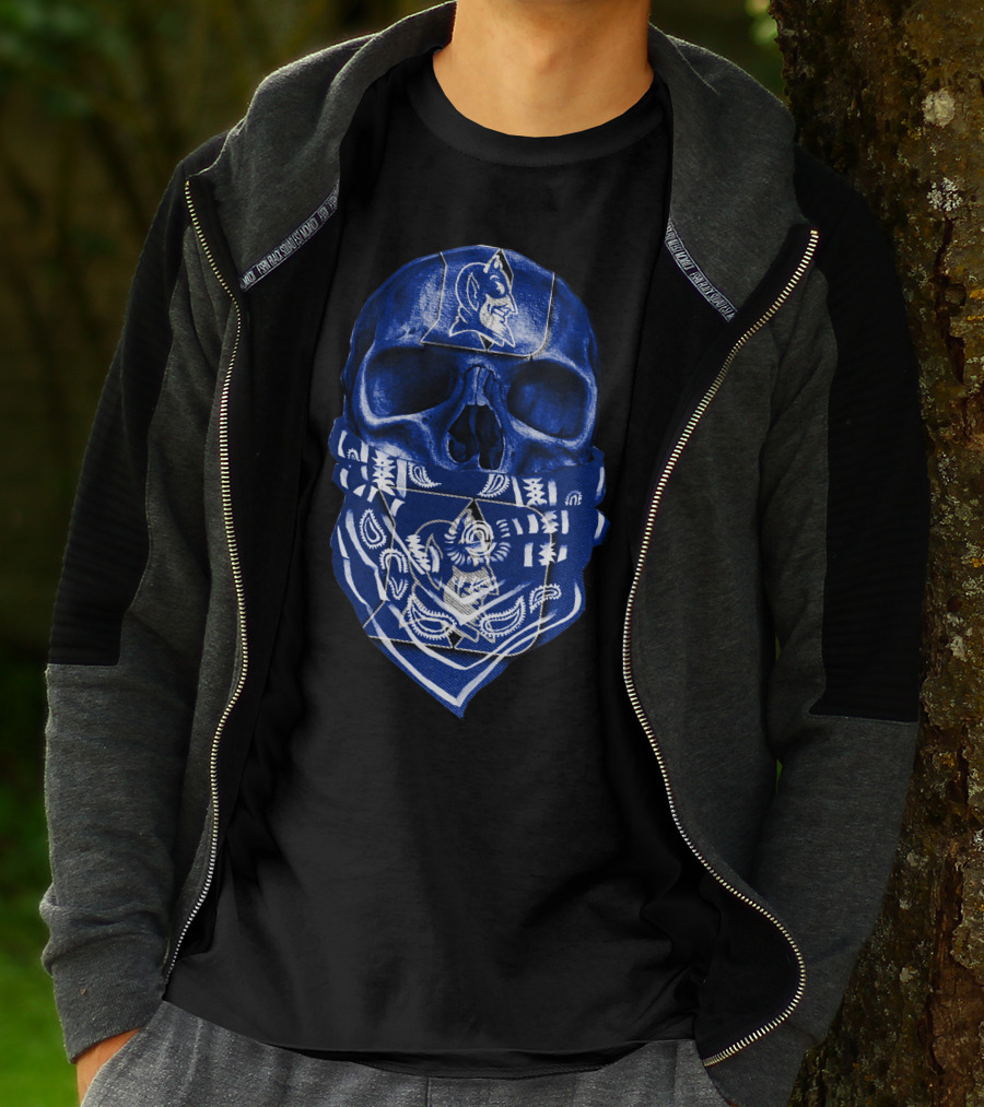 Skull Bandana Duke Blue Devils T-Shirt