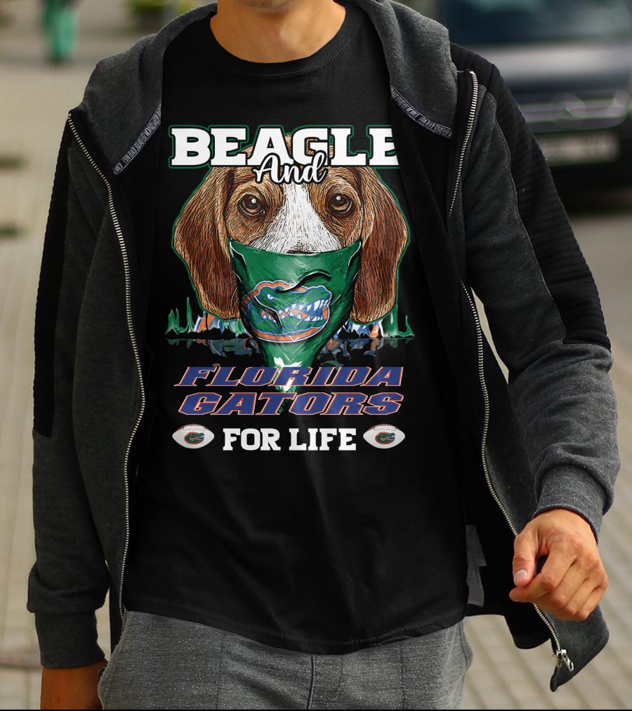 Beagle And Florida Gators For Life T-Shirt