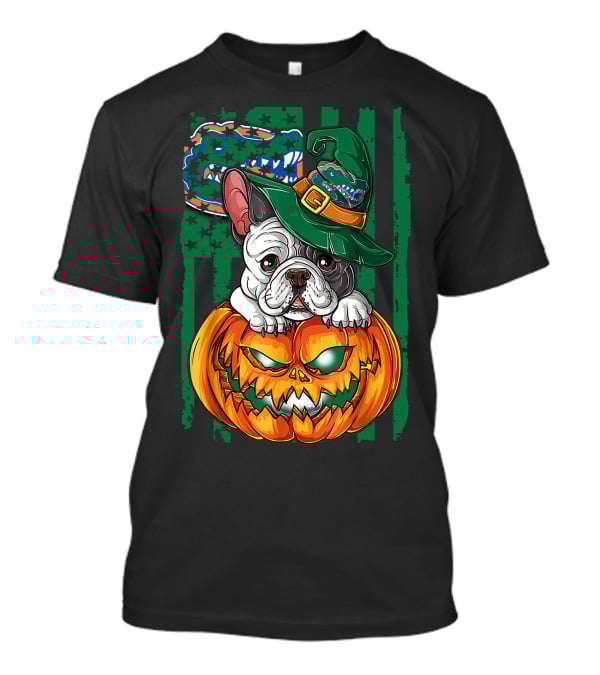 Hlw Bulldog Florida Gators Halloween Pumpkin T-Shirt