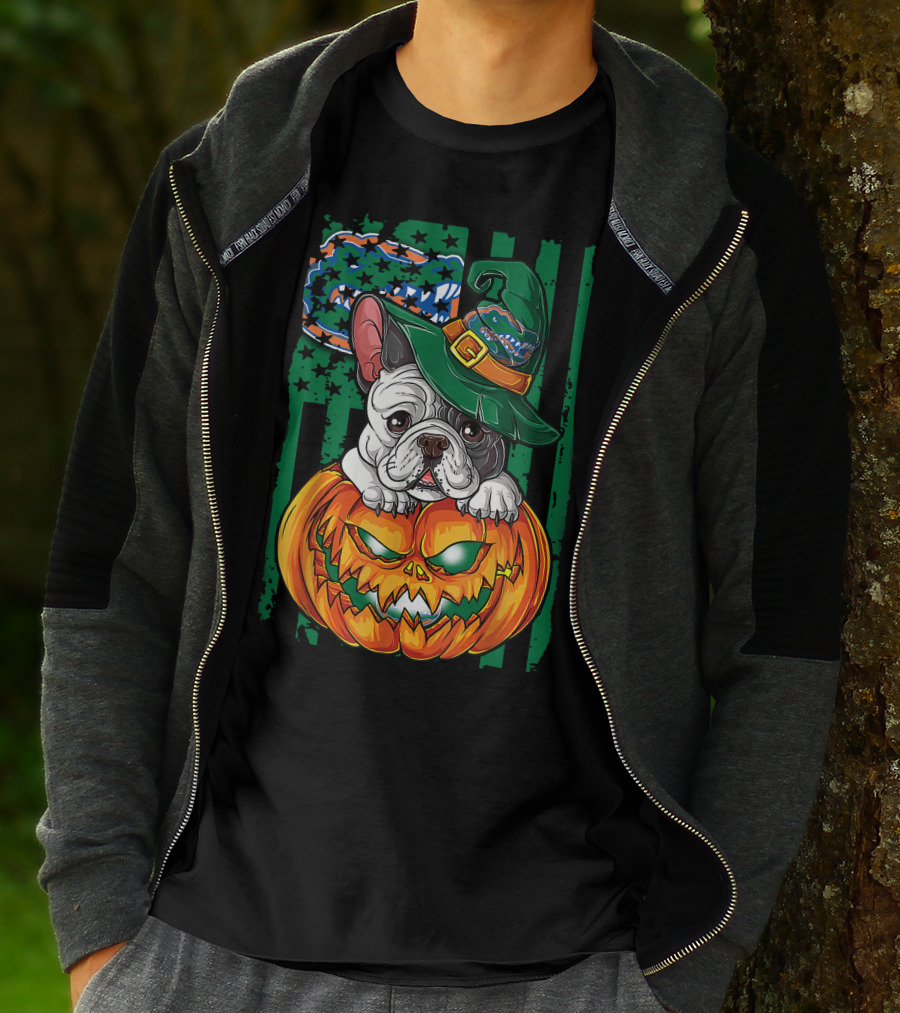 Hlw Bulldog Florida Gators Halloween Pumpkin T-Shirt