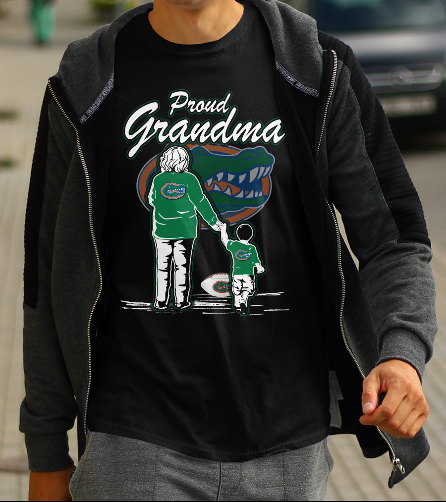 Proud Grandma Florida Gators Football Family T-Shirt