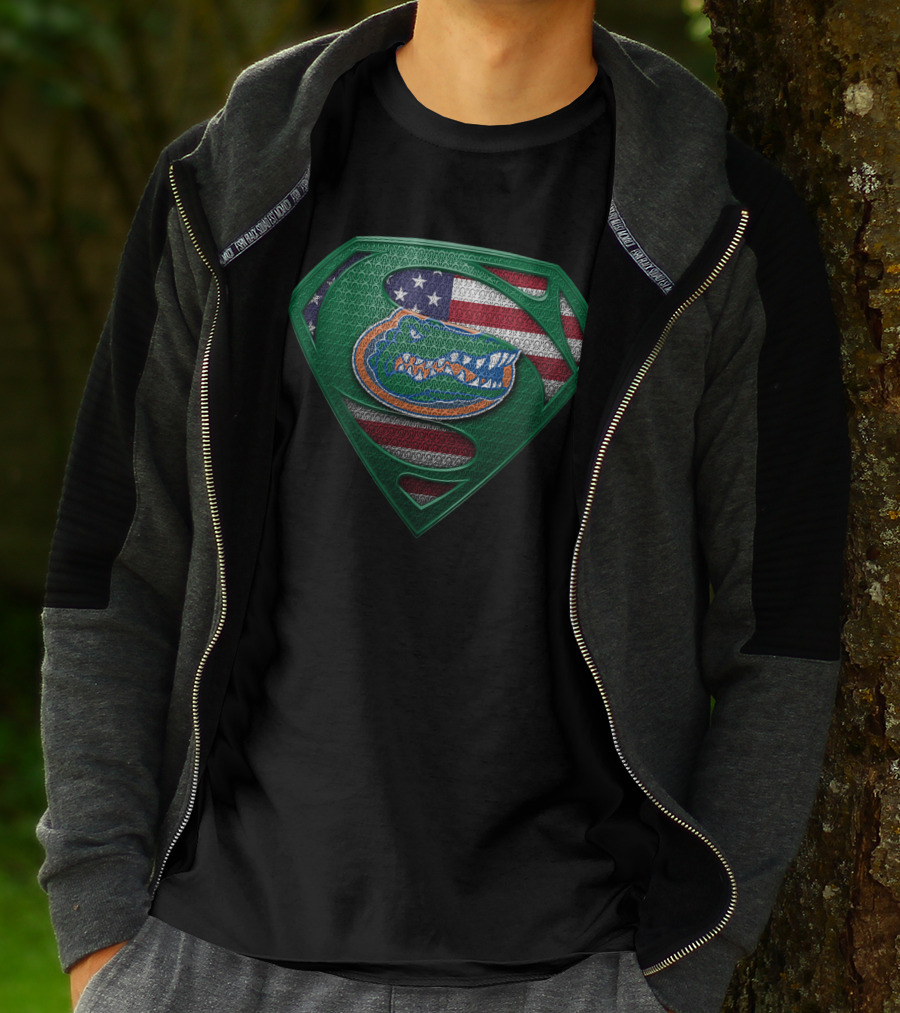Florida Gators Super Logo American Flag T-Shirt