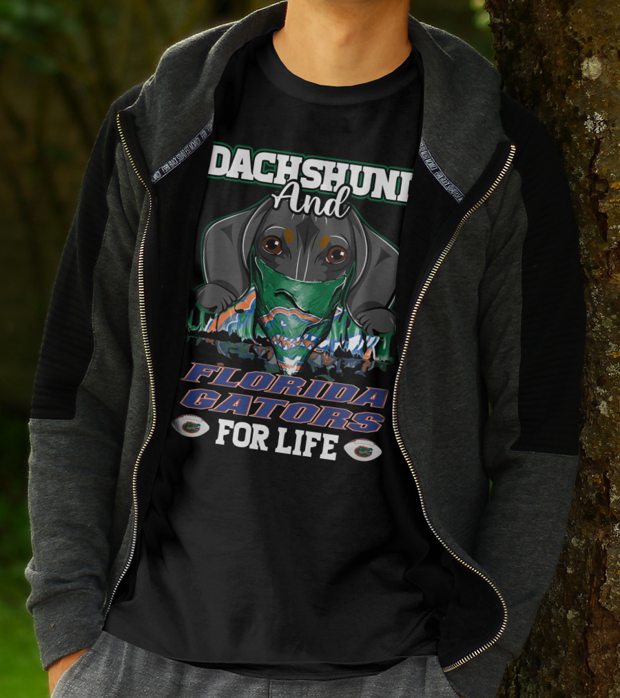 Dachshund And Florida Gators For Life T-Shirt