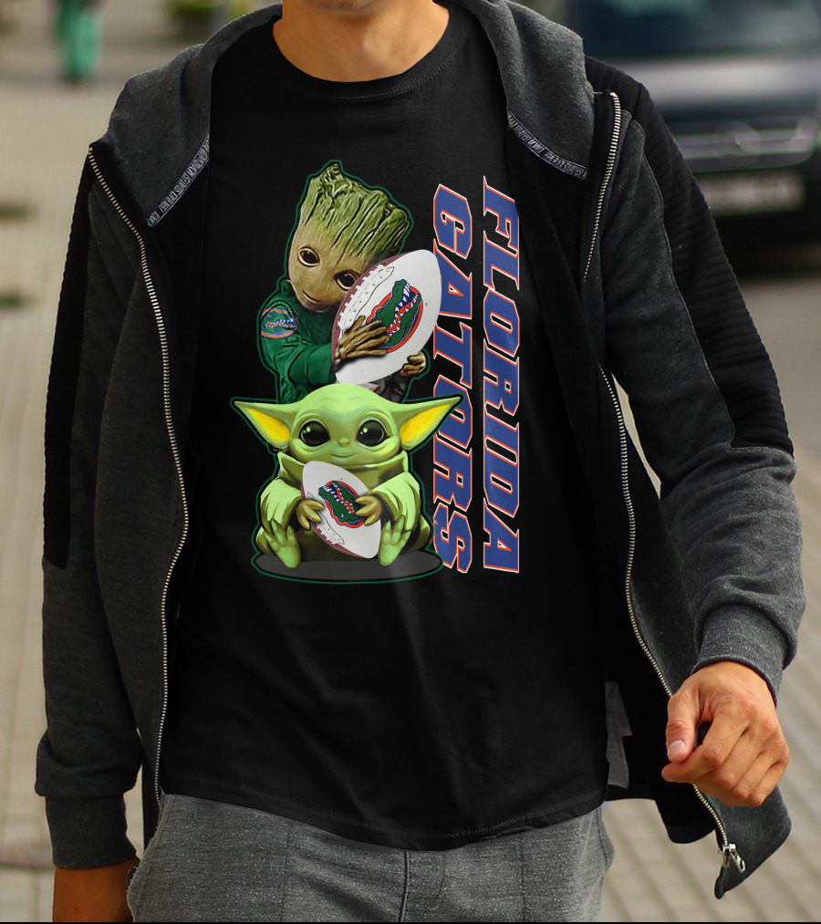 Florida Gators Grzd Yoda Groot Football T-Shirt