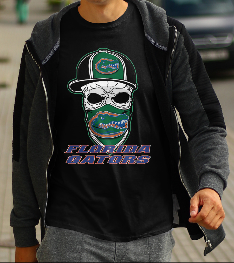 Florida Gators Skull Mask Hat T-Shirt