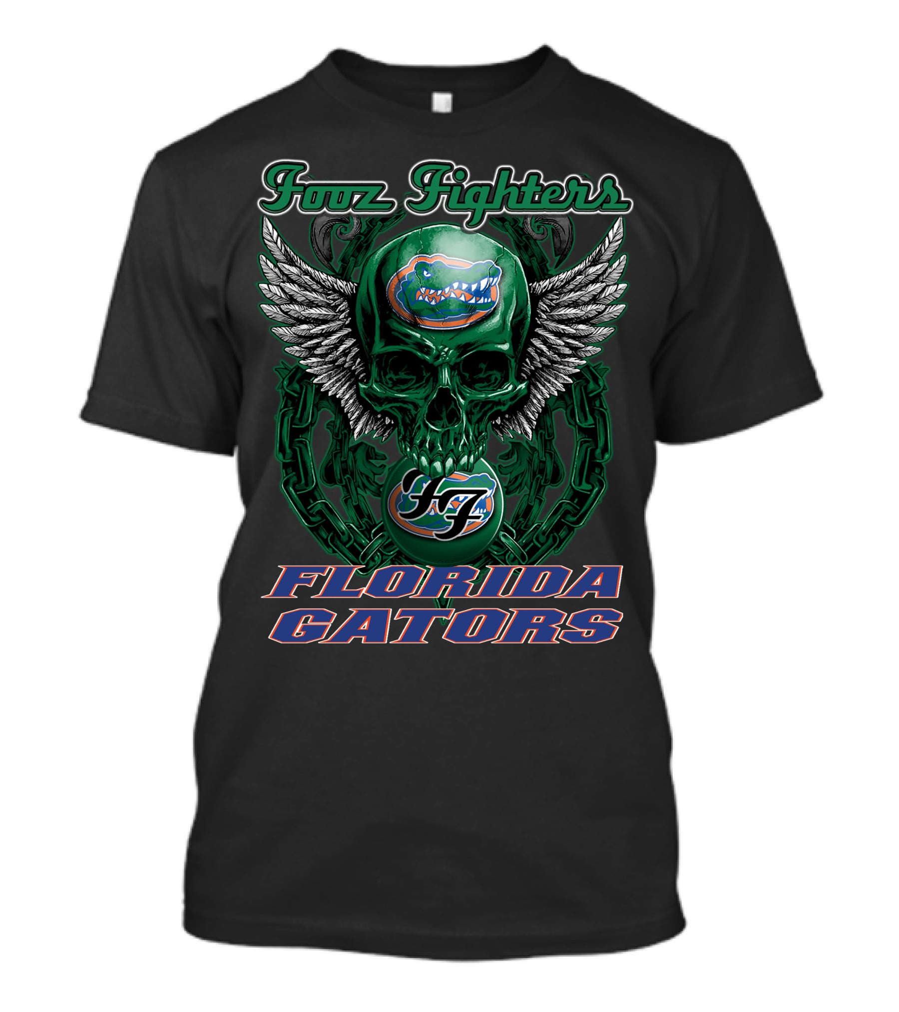 Foo Fighters Florida Gators Skull Wings T-Shirt