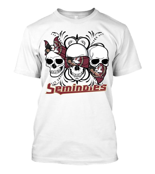 Seminoles 3 Skull Florida State T-Shirt