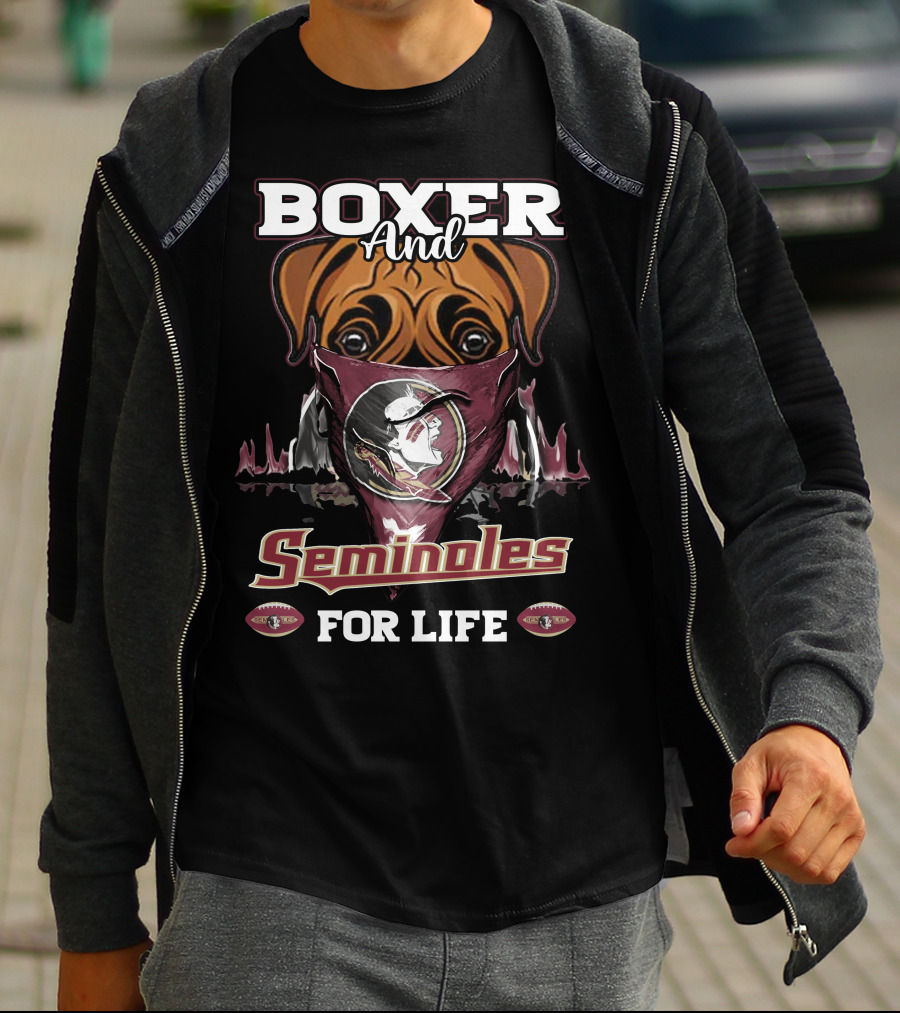 Boxer And Seminoles For Life T-Shirt