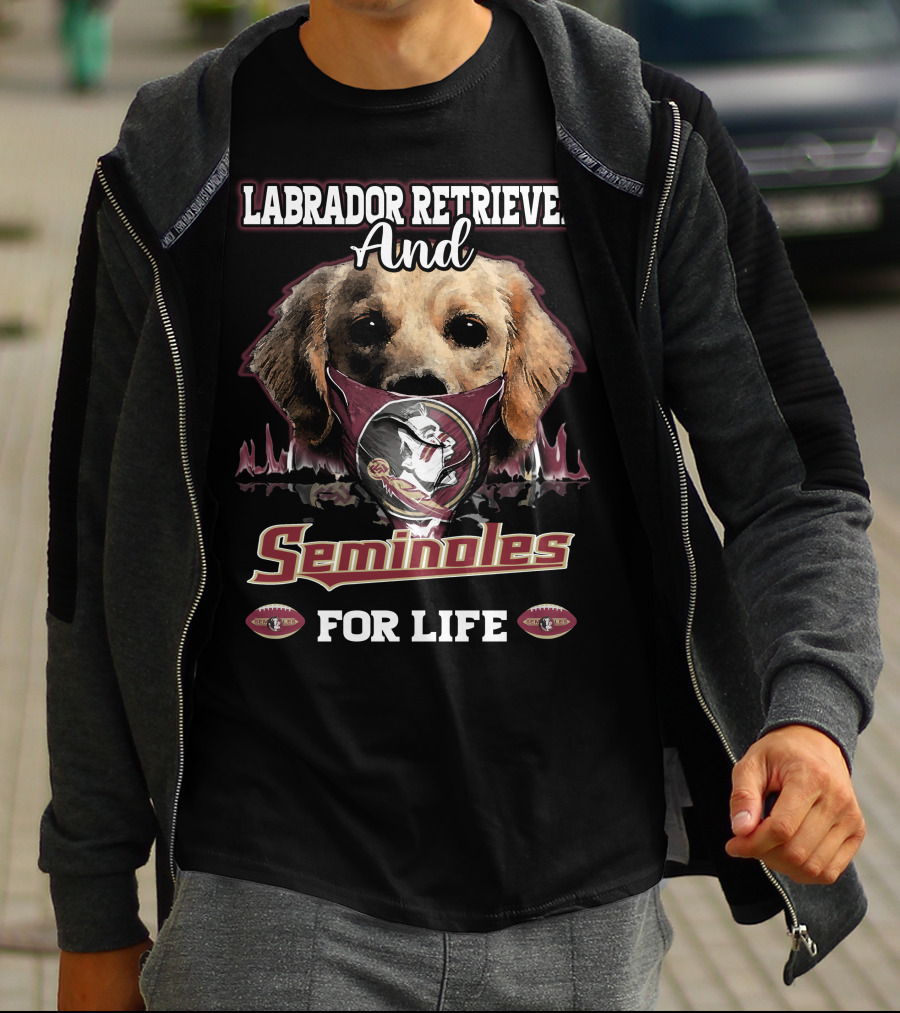 Labrador Retriever And Seminoles For Life T-Shirt