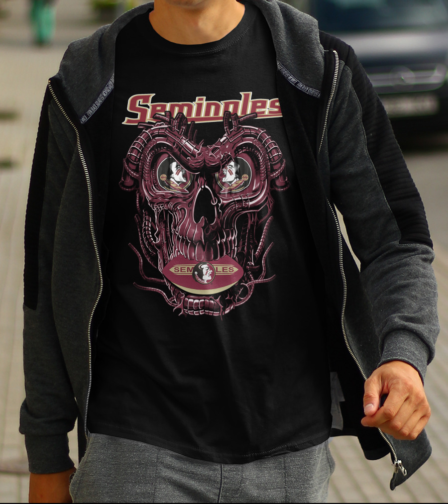 Seminoles Dragonskull Florida State Seminoles Football T-Shirt