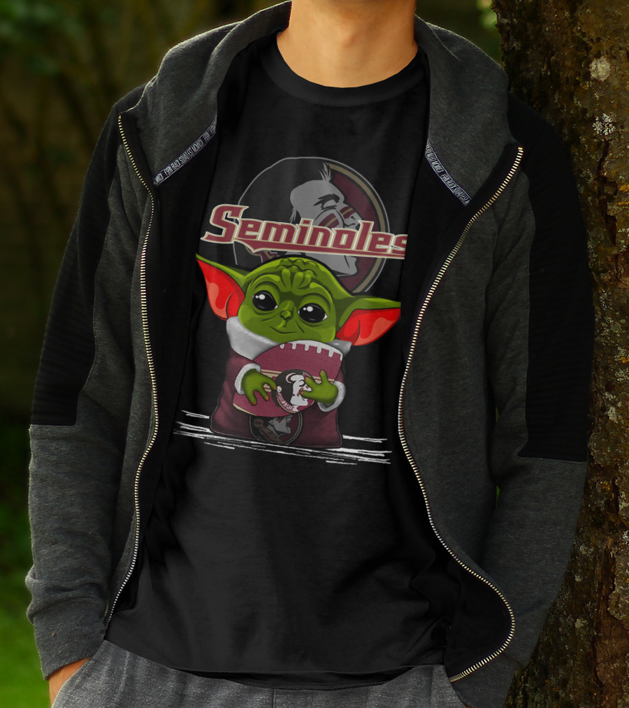 Seminoles Yoda Holding Florida State Football T-Shirt