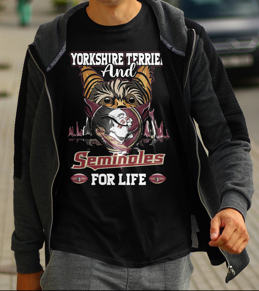 Yorkshire Terrier And Seminoles For Life T-Shirt