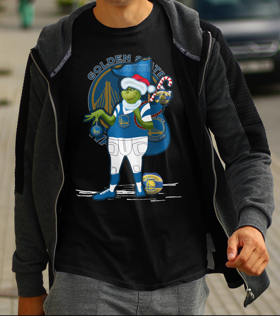 Grinchxmas Golden State Warriors Holiday Character Collaboration T-Shirt