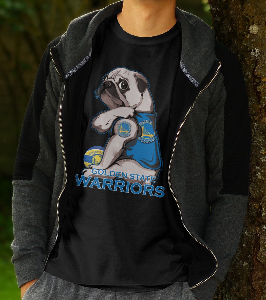 Pug Golden State Warriors Basketball Team Fan T-Shirt