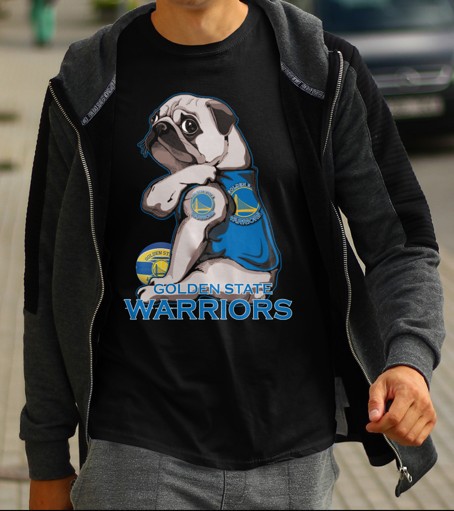 Pug Golden State Warriors Basketball Team Fan T-Shirt