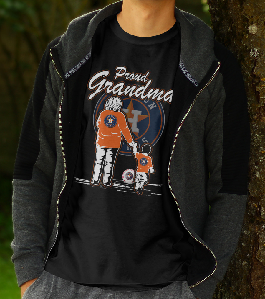Proud Grandma Houston Astros Fan With Child T-Shirt