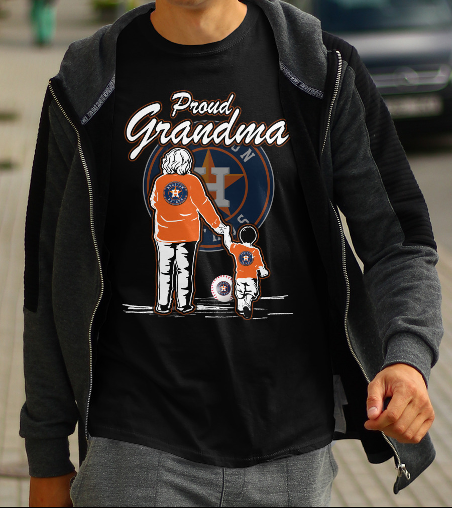 Proud Grandma Houston Astros Fan With Child T-Shirt
