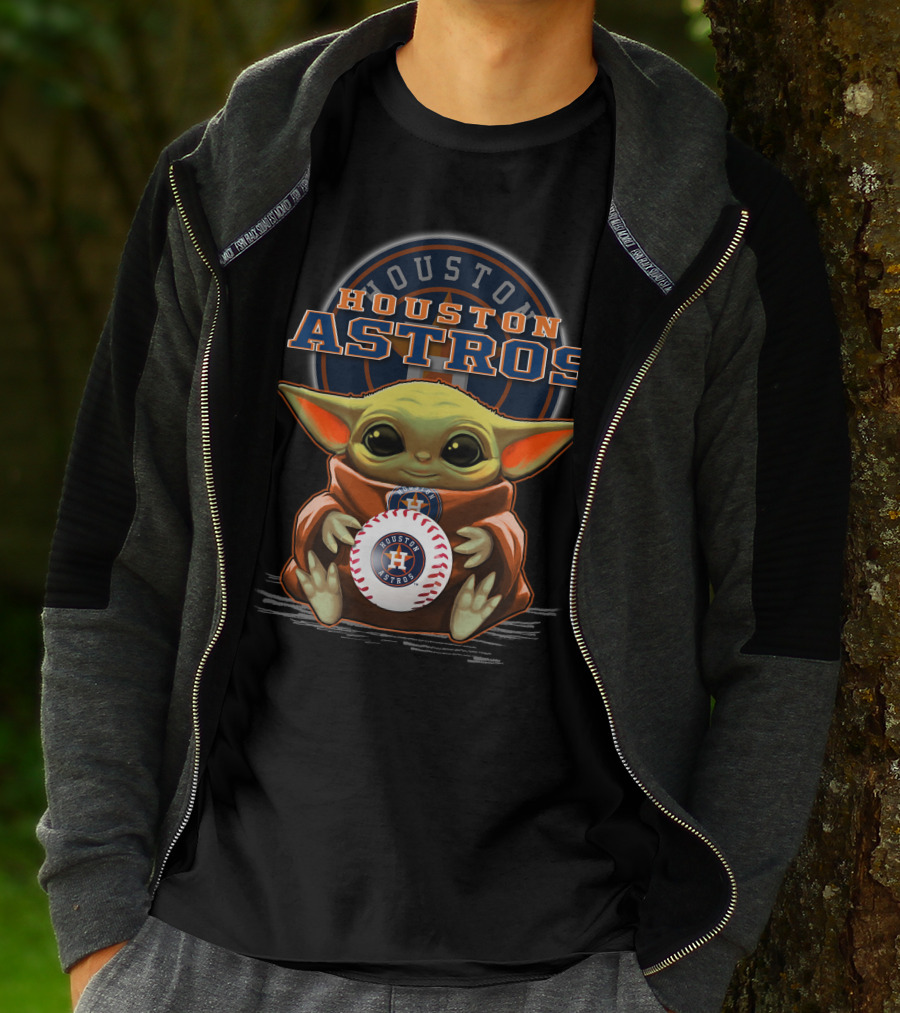 Houston Astros Yoda Baseball Team T-Shirt