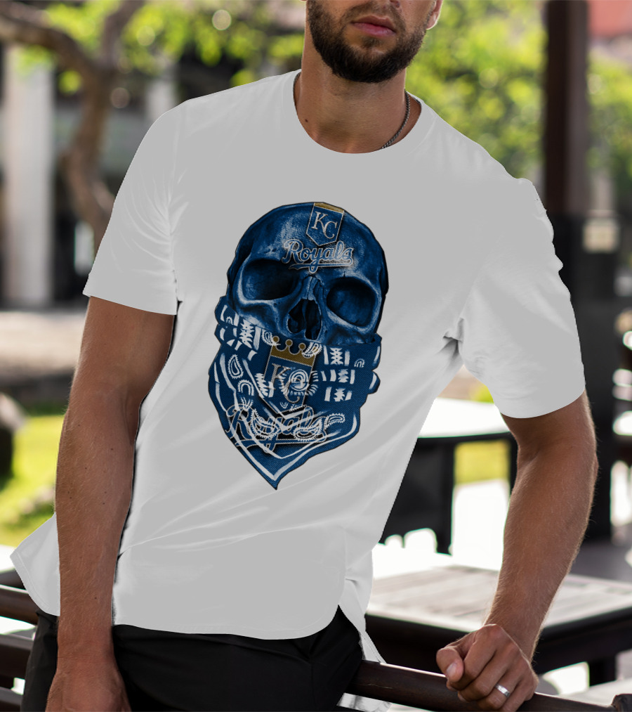 KC Royals Skull Bandana T-Shirt
