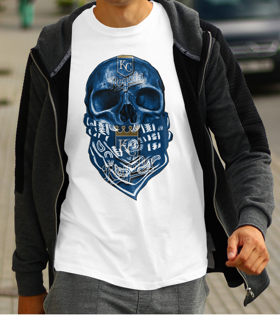 KC Royals Skull Bandana T-Shirt