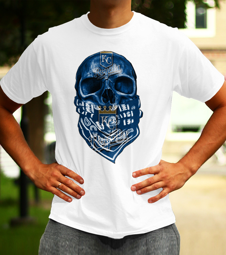 KC Royals Skull Bandana T-Shirt