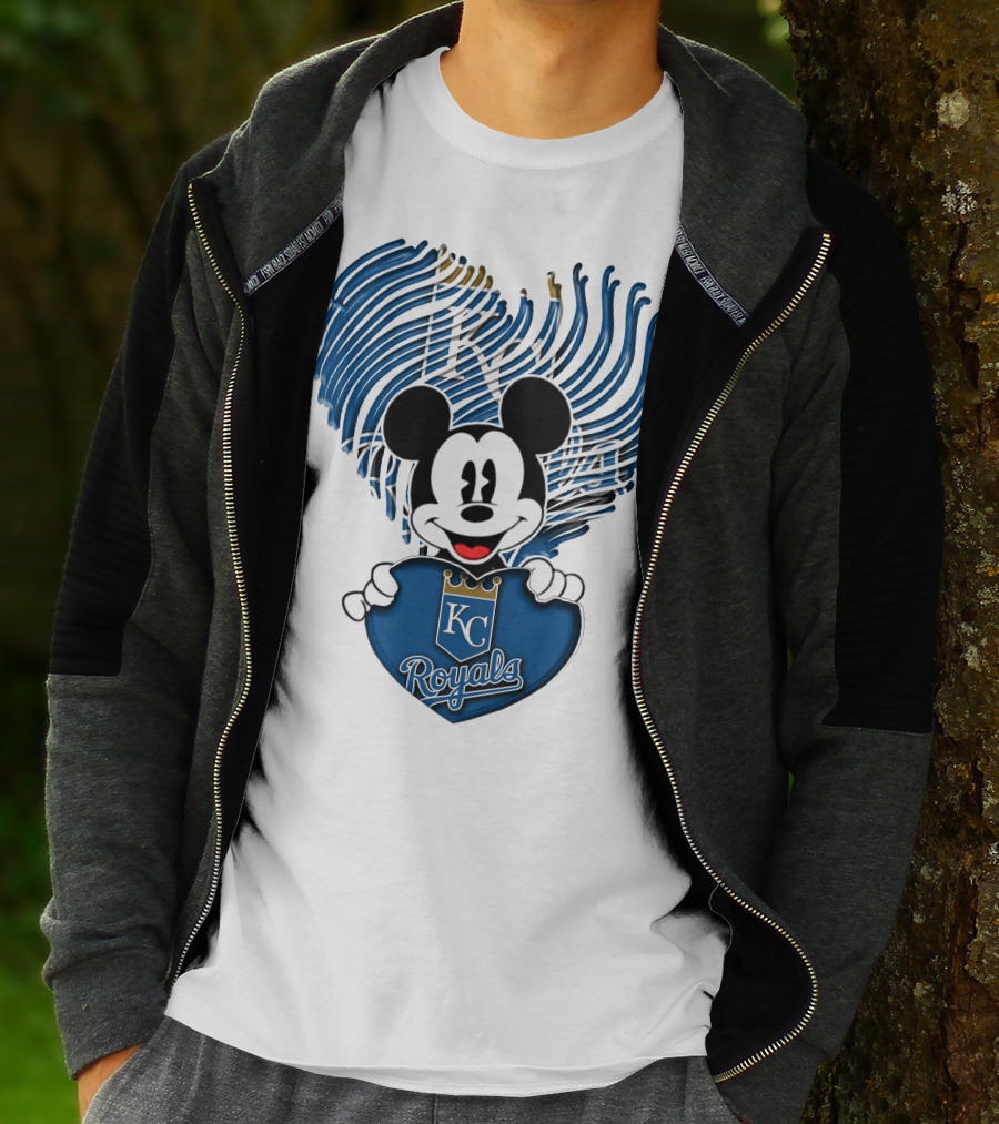 KC Royals Mickey Baseball T-Shirt