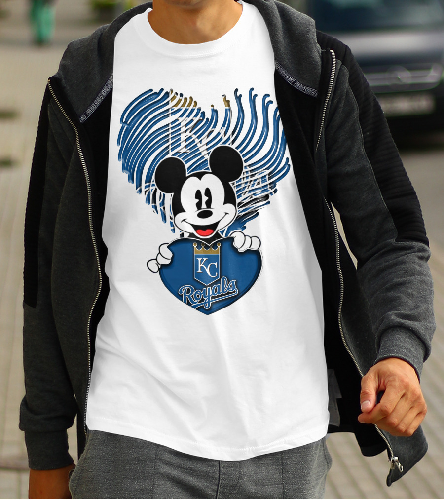 KC Royals Mickey Baseball T-Shirt