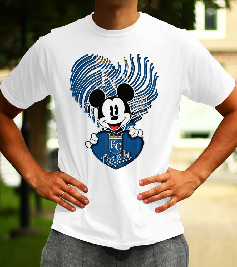 KC Royals Mickey Baseball T-Shirt