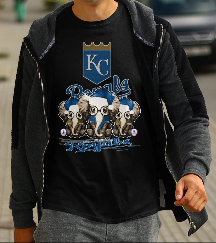 Kansas City Royals Christmas Elephants KC Royals T-Shirt