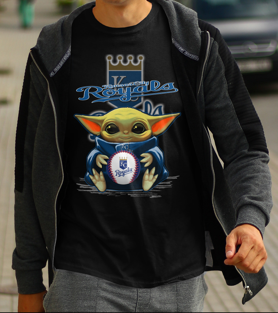 Kansas City Royals Yoda Baseball Fan T-Shirt