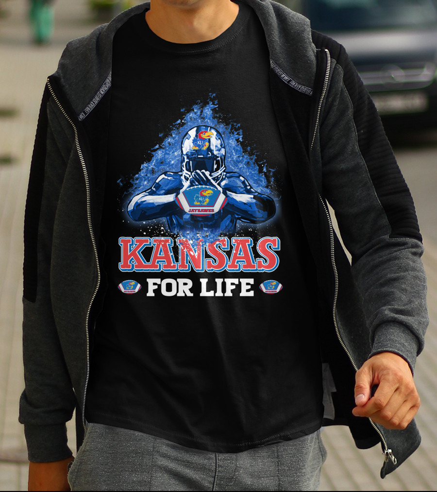 Kansas Jayhawks Football For Life T-Shirt