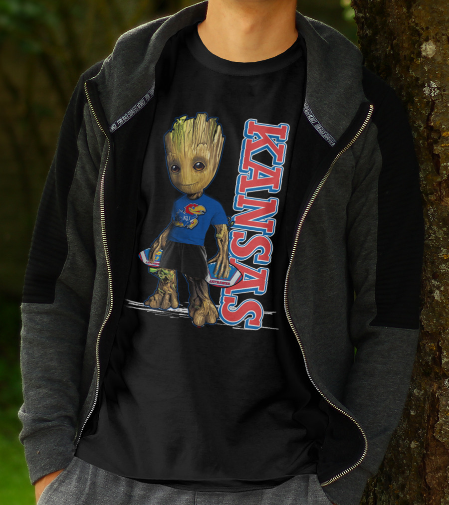 Groot Kansas Jayhawks KU Jayhawk Fan T-Shirt