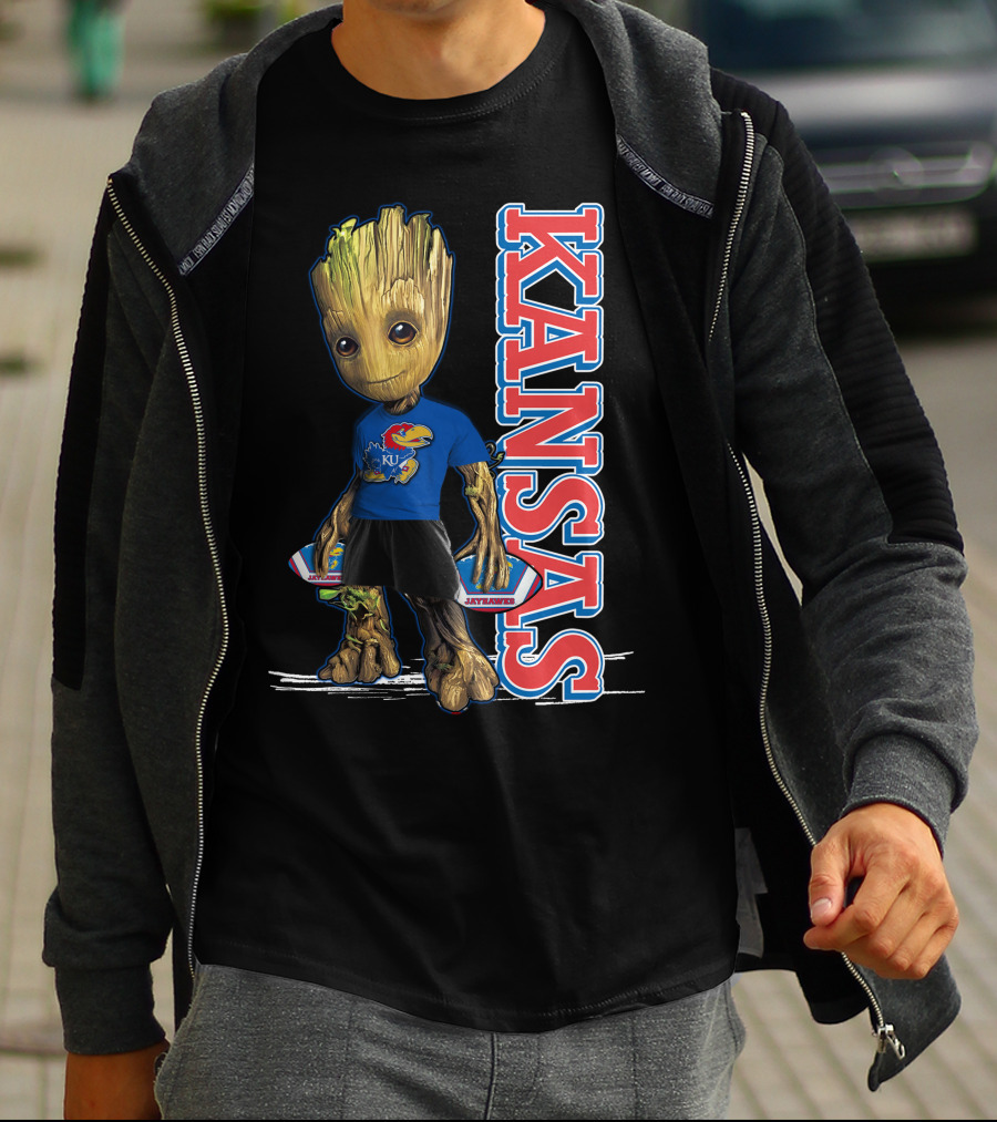 Groot Kansas Jayhawks KU Jayhawk Fan T-Shirt