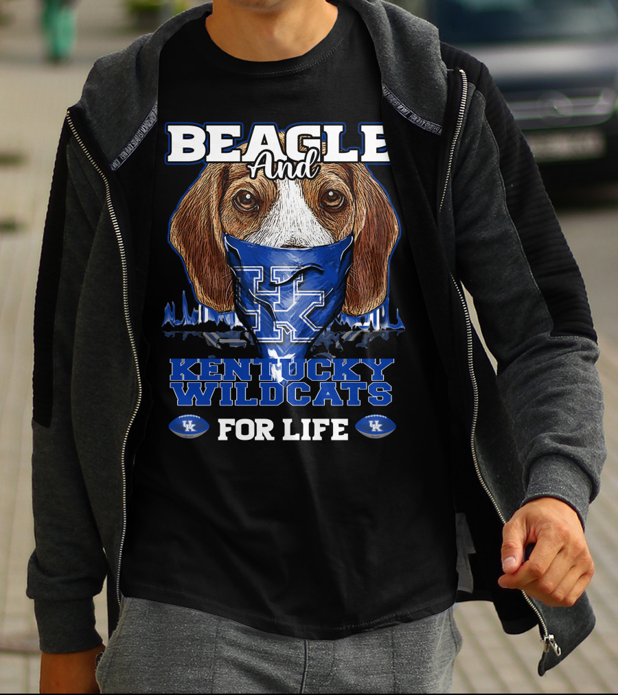 Beagle And Kentucky Wildcats For Life T-Shirt