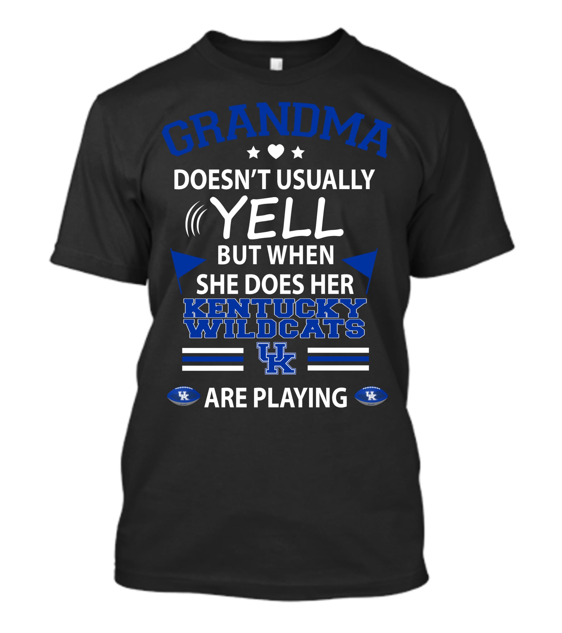 Grandma Doesn't Usually Yell But When She Does Her Kentucky Wildcats Are Playing T-Shirt