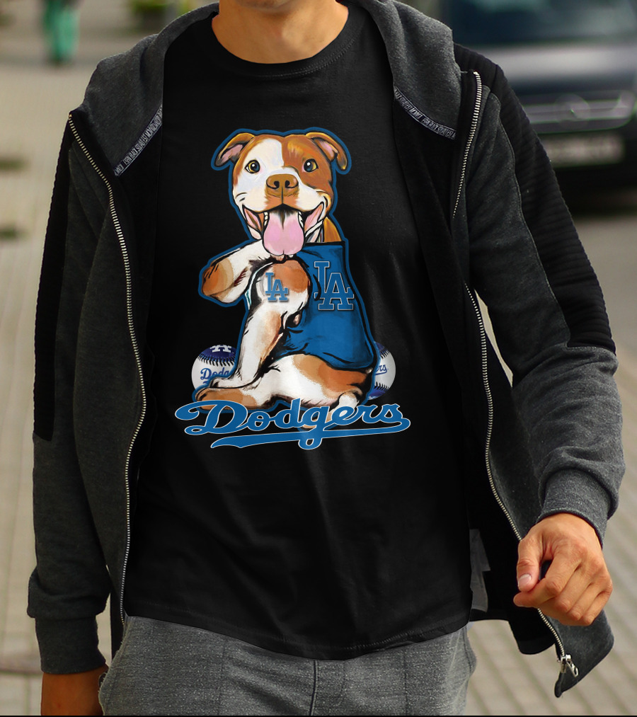 Pittbull LA Dodgers Baseball T-Shirt