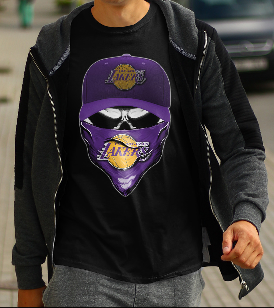 Los Angeles Lakers Skull Cap Bandana T-Shirt