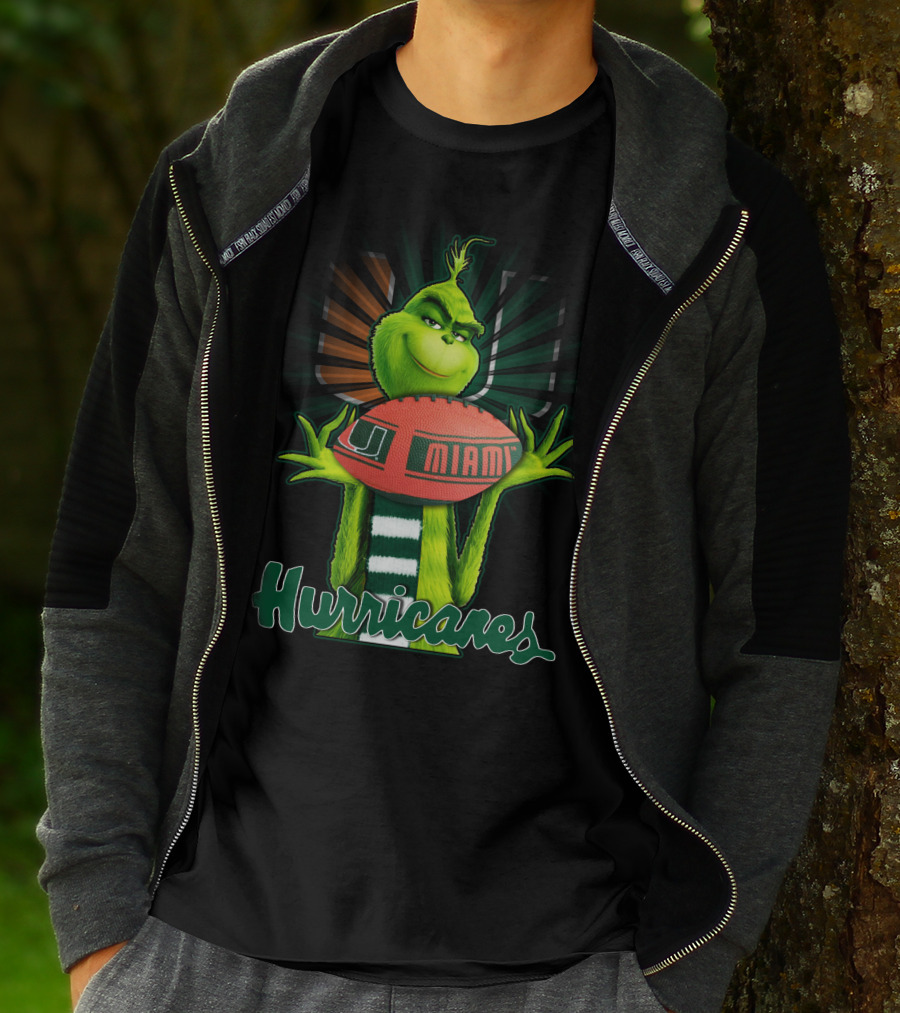Grinch U Miami Hurricanes Football T-Shirt