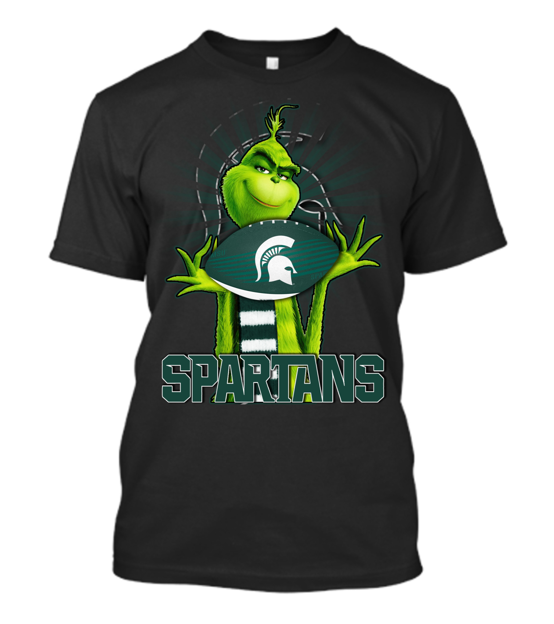 Grinch Spartans Football Michigan State T-Shirt
