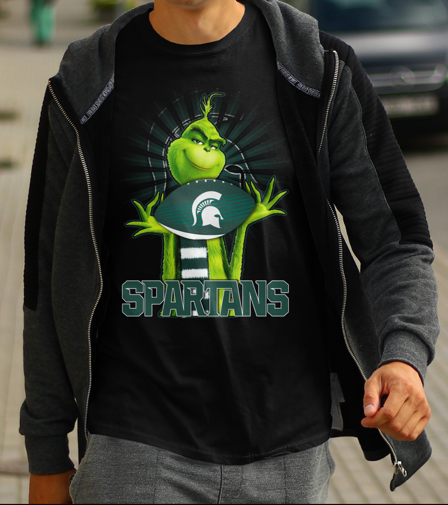 Grinch Spartans Football Michigan State T-Shirt