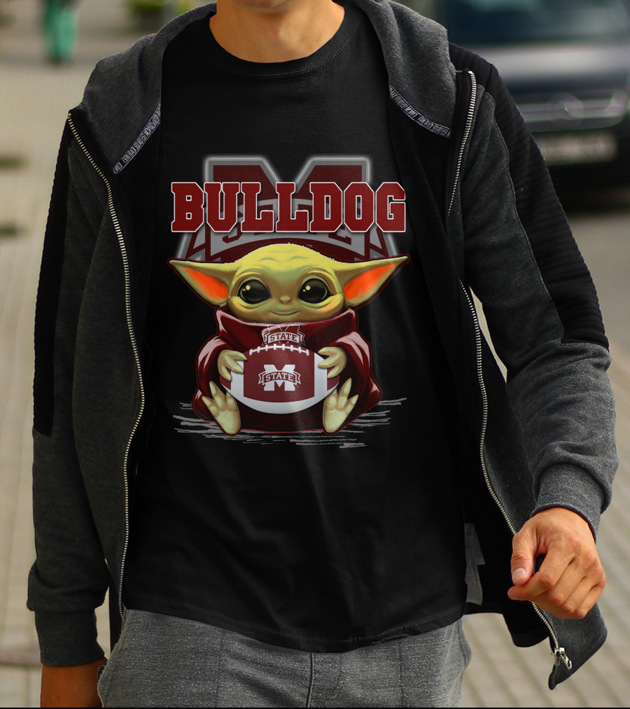 Yoda Mississippi State Bulldog Football Fan T-Shirt