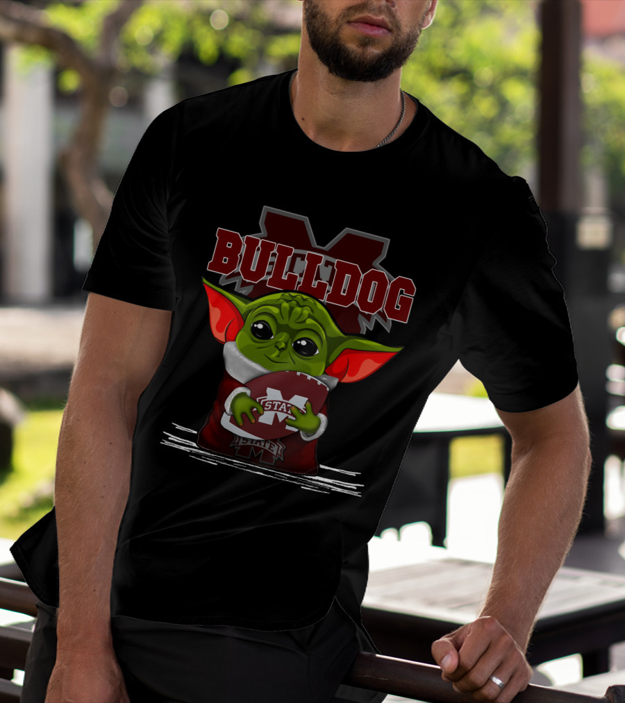 Bulldog Yoda Mississippi State Football T-Shirt