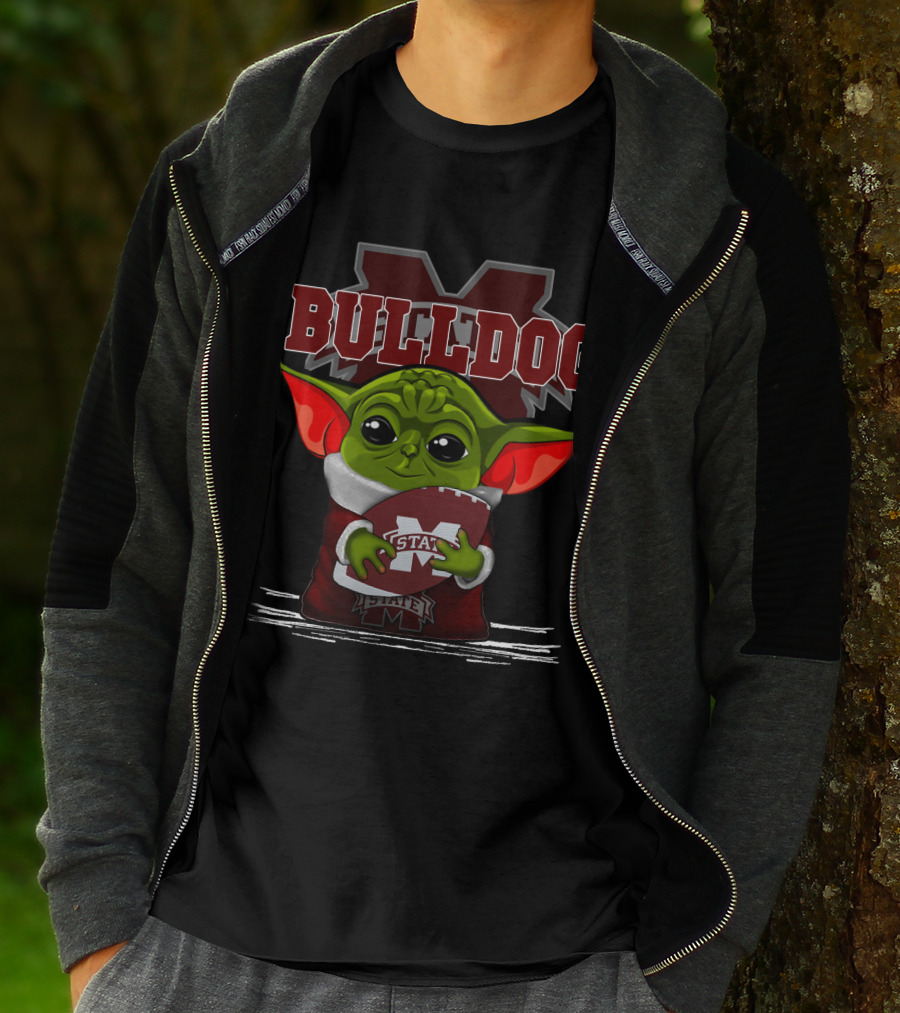 Bulldog Yoda Mississippi State Football T-Shirt