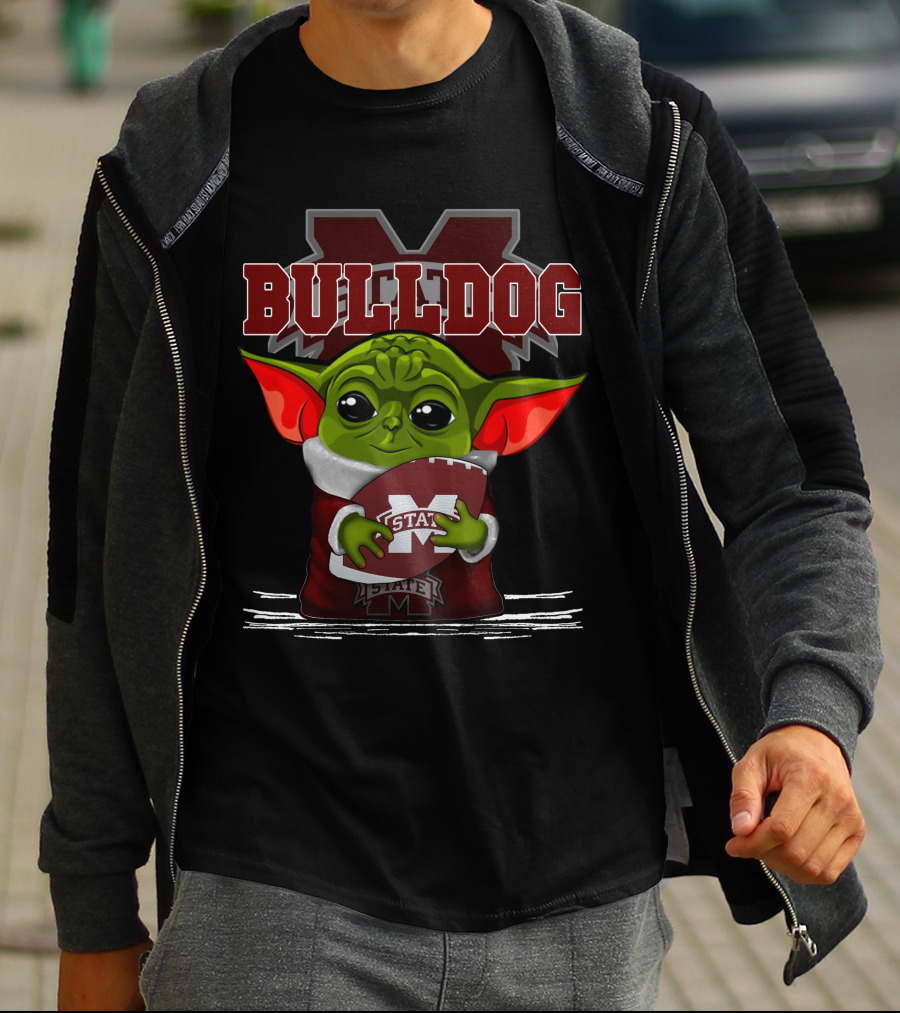 Bulldog Yoda Mississippi State Football T-Shirt