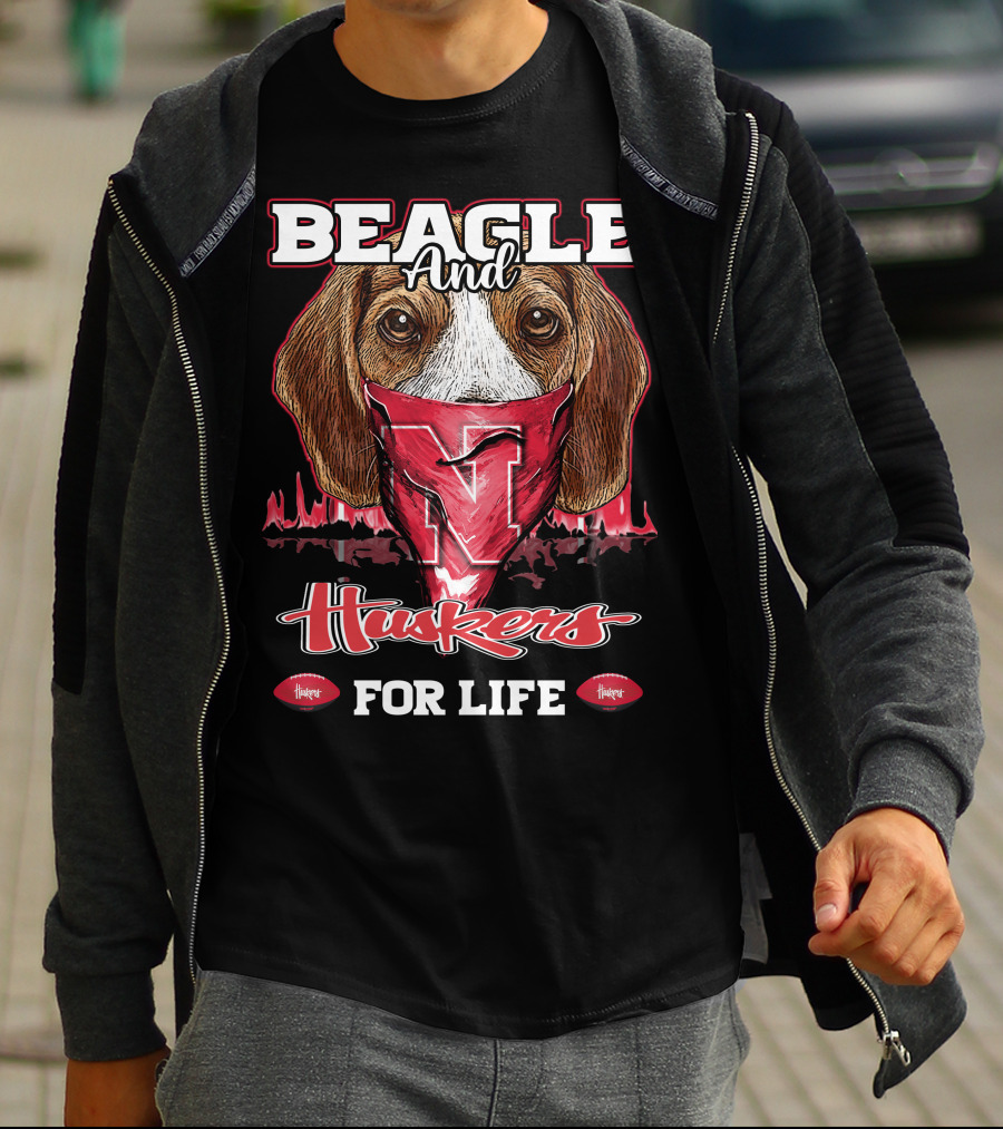 Beagle And Huskers For Life T-Shirt