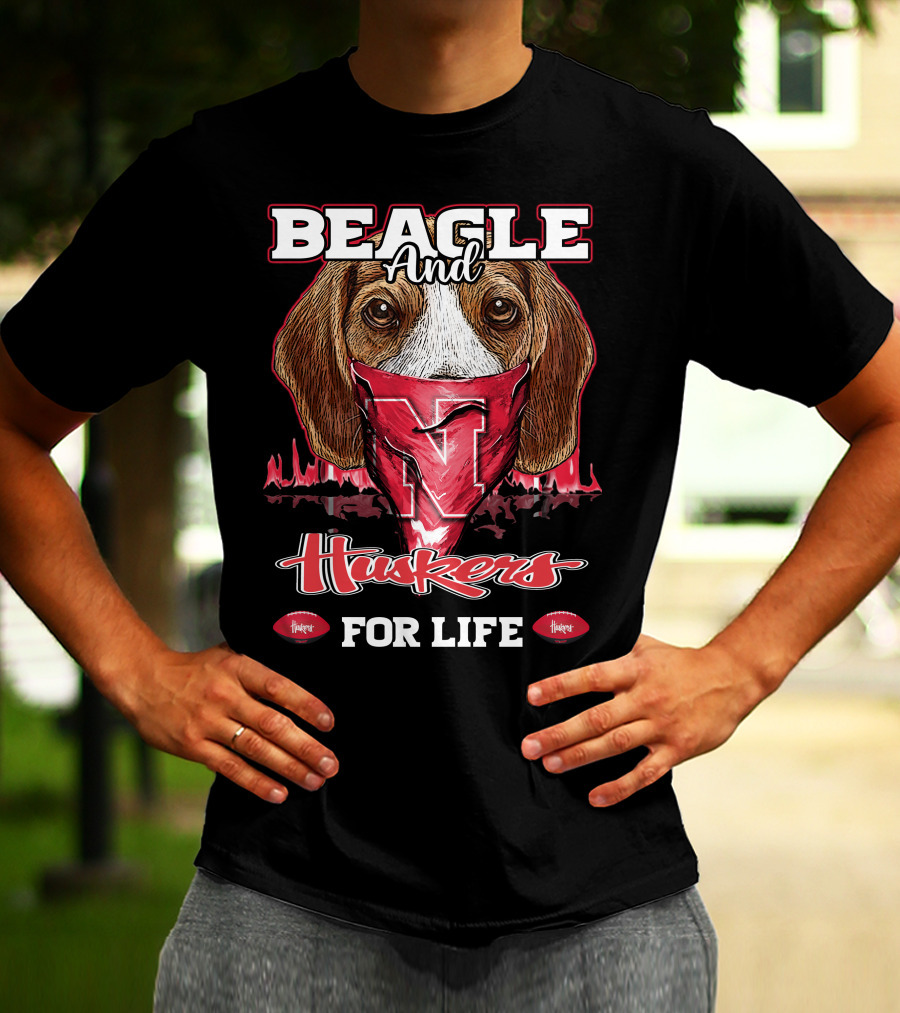 Beagle And Huskers For Life T-Shirt