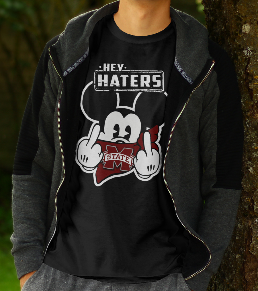 Hey Haters Mick Mississippi State Bulldogs T-Shirt