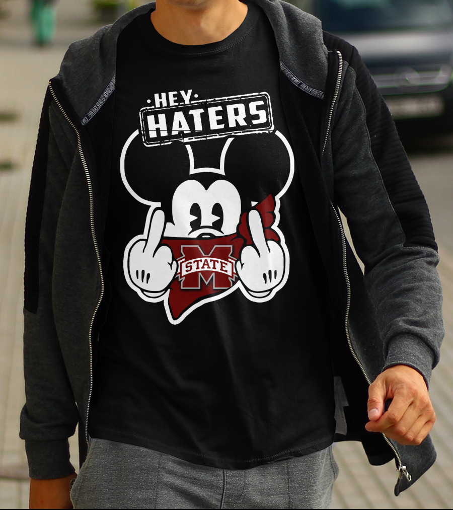 Hey Haters Mick Mississippi State Bulldogs T-Shirt