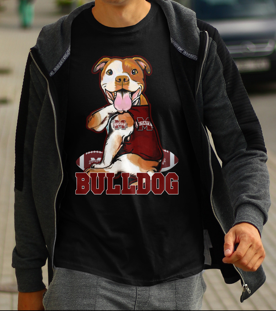 Pittbull Mississippi State Bulldog Football T-Shirt